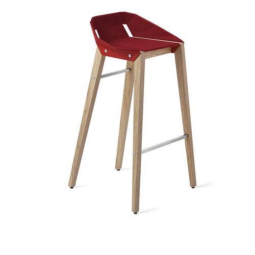 Sedia alta contemporanea - DIAGO  - Tabanda - da interno / in feltro / con supporto in quercia