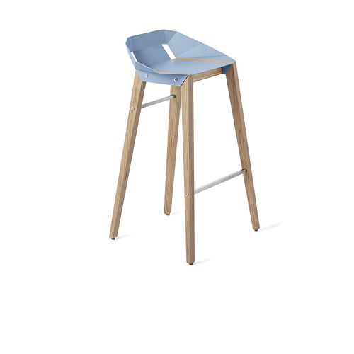 Sedia alta contemporanea - DIAGO - Tabanda - da interno / in alluminio / con supporto in quercia
