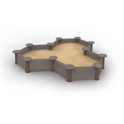 Vasca di sabbia per parco giochi - megawood by NOVO-TECH