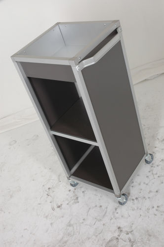 Carrello terapia - Mercura Industries - per ospedale / di trasporto / in alluminio anodizzato