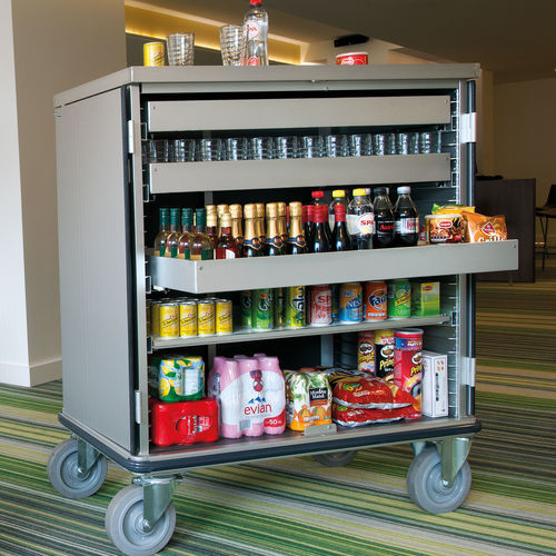 Carrello per bibite - MINI-BAR - Mercura Industries - per hotel / refrigerato / di trasporto