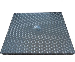 Chiusino in acciaio galvanizzato - CHECKERED - CAPA - quadrato