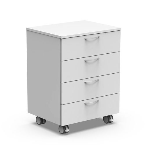 Cassettiera per ufficio in melaminico - TMFG - Nautilus SA - in PVC / in agglomerato / 4 cassetti