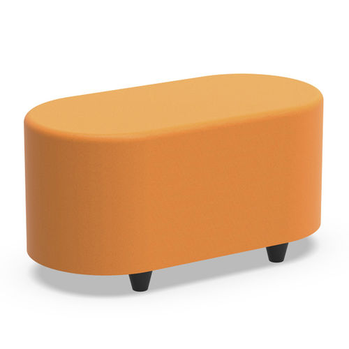 Pouf contemporaneo - BLO - Nautilus SA - in tessuto / in espanso / ovale