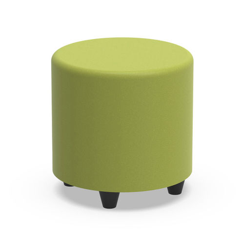 Pouf contemporaneo - BLRD - Nautilus SA - in tessuto / in espanso / tondo