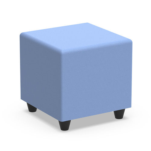 Pouf contemporaneo - BLQ - Nautilus SA - in tessuto / in espanso / quadrato