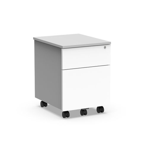 Cassettiera per ufficio in melaminico - ATLANTIC A.BR.2 - Nautilus SA - in PVC / 2 cassetti / a chiave