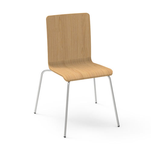Sedia contemporanea - RETA.S - Nautilus SA - in tessuto ignifugo / in legno / in faggio