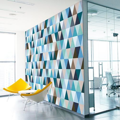 Pannello decorativo da parete - GEOMETRIC : M16026.00 ACQUA TRIANGLES - Vicaima - per parete / prefabbricato / idrofugo
