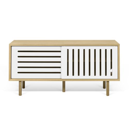 Mobile porta TV contemporaneo - DANN STRIPES - TEMAHOME - in legno laccato / in rovere