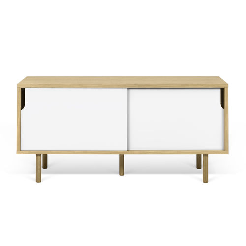 Mobile porta TV contemporaneo - DANN - TEMAHOME - in legno laccato / in rovere / in metallo