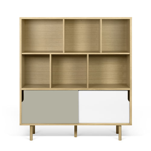 Credenza alta - DANN - TEMAHOME - contemporanea / in legno laccato / in rovere