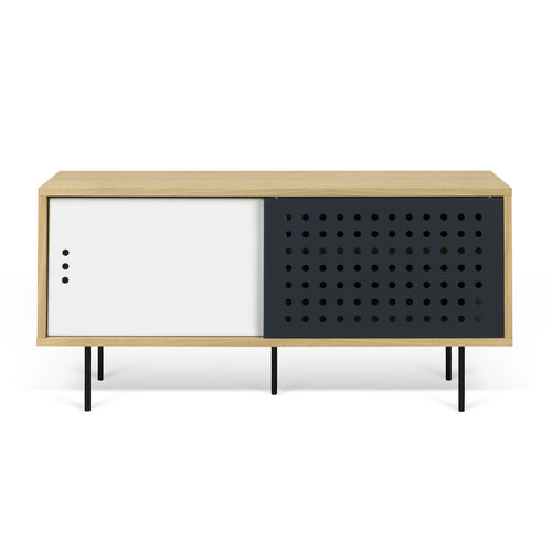 Mobile porta TV contemporaneo - DANN DOTS - TEMAHOME - in rovere / in metallo