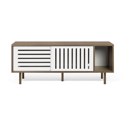 Credenza contemporanea - DANN STRIPES 165 - TEMAHOME - in legno laccato / in rovere / in noce