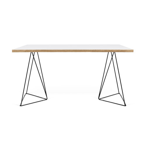 Scrivania contemporanea - FLOW - TEMAHOME - in rovere / impiallacciata in legno / in legno laccato