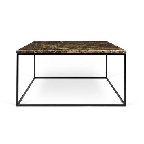 Tavolino basso contemporaneo - GLEAM 75 - TEMAHOME - in metallo / in marmo / quadrato