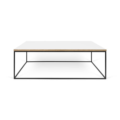 Tavolino basso contemporaneo - GLEAM 120 - TEMAHOME - in legno laccato / in legno compensato / in metallo
