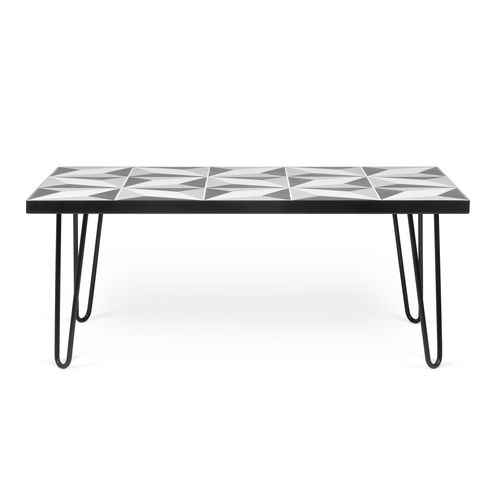Tavolino basso contemporaneo - ARROW - TEMAHOME - in metallo / in ceramica / rettangolare