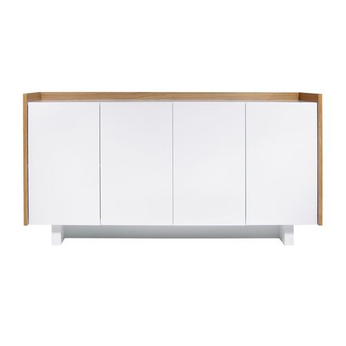 Credenza contemporanea - SKIN - TEMAHOME - in legno laccato / in rovere / impiallacciata in legno