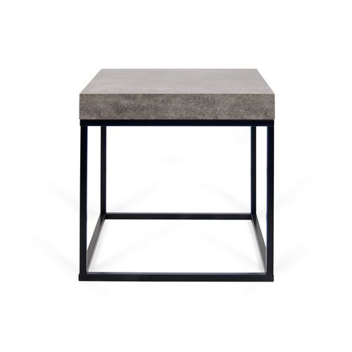 Tavolo d'appoggio contemporaneo - PETRA 55 - TEMAHOME - in metallo / in calcestruzzo / in melaminico