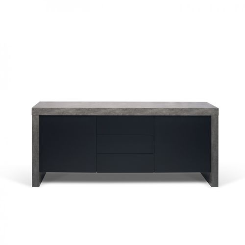 Credenza contemporanea - KOBE - TEMAHOME - in legno laccato / in calcestruzzo / in melaminico