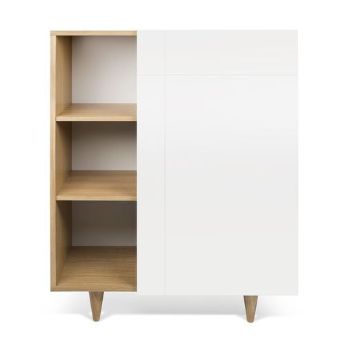 Credenza alta - CRUZ - TEMAHOME - contemporanea / in legno laccato / in rovere