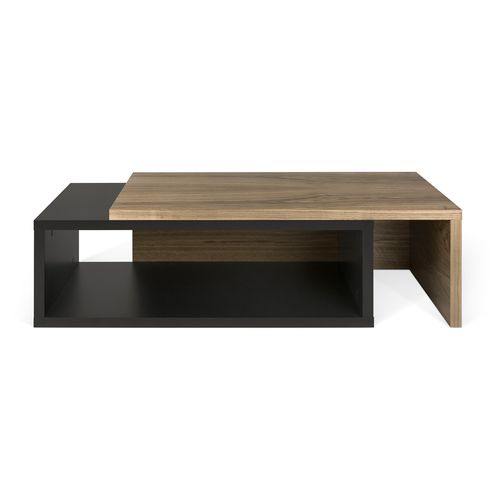 Tavolino basso contemporaneo - JAZZ - TEMAHOME - in noce / in legno laccato / rettangolare