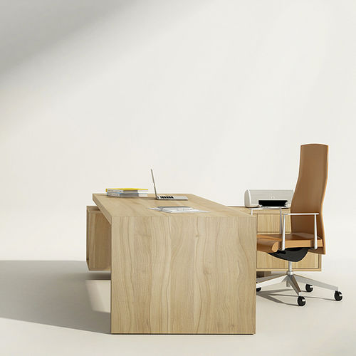 Scrivania direzionale - WOODY - Iduna S.A. - contemporanea / impiallacciata in legno / in MDF laccato