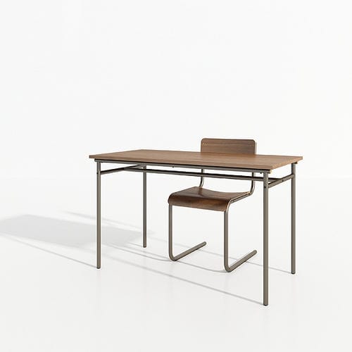 Tavolo per corsi di formazione contemporaneo - SIZA  - Iduna S.A. - in legno / con supporto in metallo / rettangolare