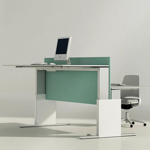 Scrivania per open space - TE - Iduna S.A. - contemporanea / in laminato / ad altezza regolabile