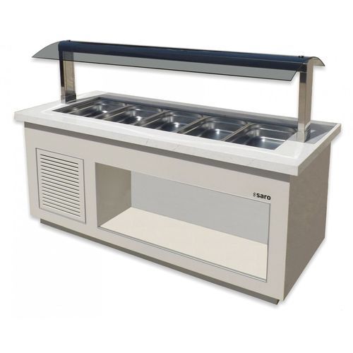 Buffet refrigerato centralizzato - SB-K 200 - SARO - con ruota / freddo ventilato / per self-service