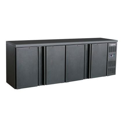Bancone refrigerato professionale - BC 4100 - SARO - 4 porte / nero