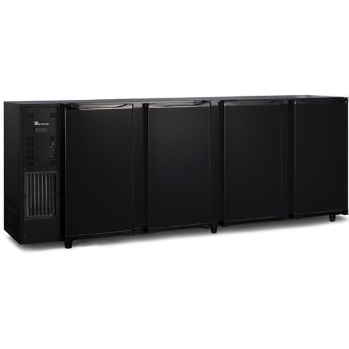 Bancone refrigerato professionale - FGB 451-267 PO - SARO - 4 porte / nero