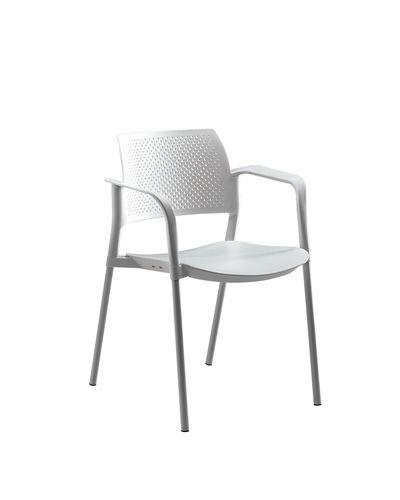 Sedia visitatore contemporanea - KYOS - KASTEL srl - in tessuto / con braccioli