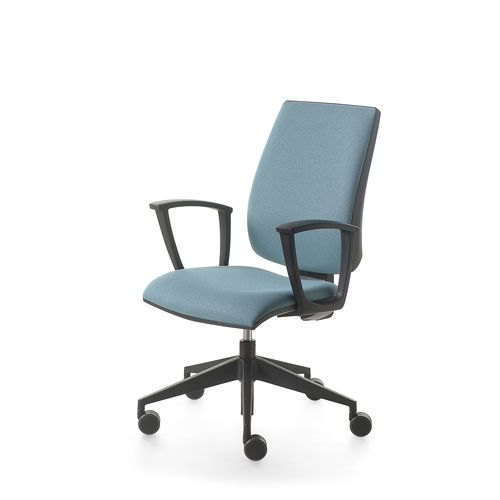 Sedia da ufficio contemporanea - KUBIX - KASTEL srl - da interno / in tessuto / ad altezza regolabile