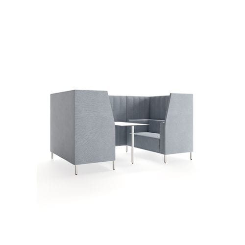 Divanetto imbottito modulare - KONTEX 2+2 - KASTEL srl - contemporaneo / in tessuto / in pelle
