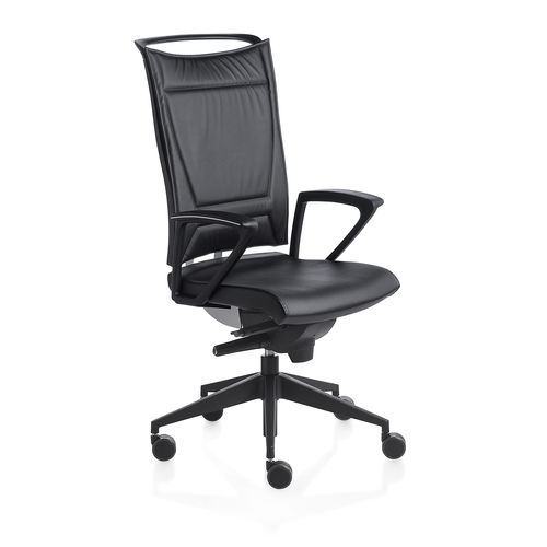 Poltrona da ufficio contemporanea - KORIUM PLUS - KASTEL srl - in poliuretano / nera / bianca