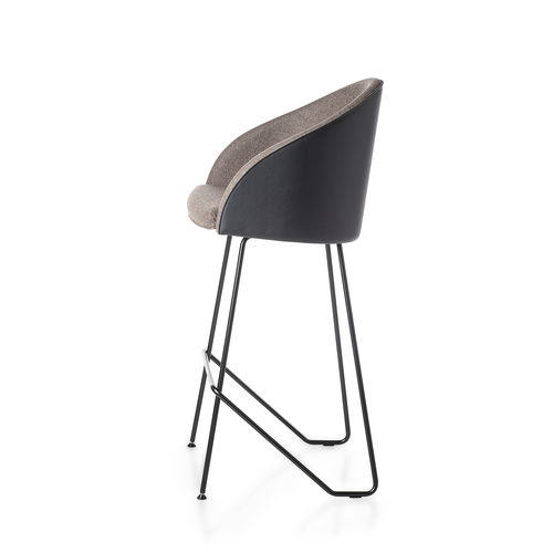 Sedia alta contemporanea - KAMEO STOOL - KASTEL srl - da interno / in tessuto / con supporto in metallo