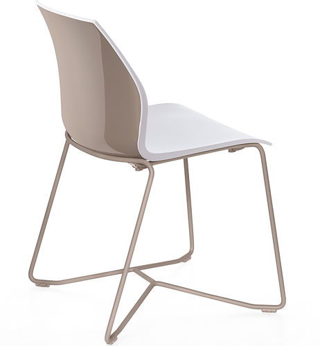 Sedia visitatore contemporanea - KALEA - KASTEL srl - da interno / in metallo / in polipropilene