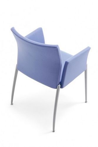 Sedia visitatore contemporanea - KALLA - KASTEL srl - in tessuto / con braccioli