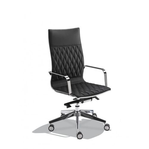 Poltrona da ufficio contemporanea - KRUNA PLUS RHOMBOIDAL - KASTEL srl - in acciaio / nera / bianca
