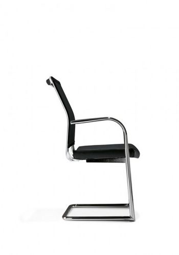 Sedia visitatore contemporanea - KOSMO - KASTEL srl - in rete / cantilever / con braccioli