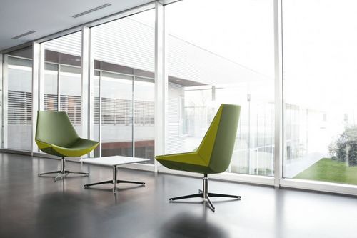 Sedia contemporanea - KAYAK - KASTEL srl - in tessuto / con base centrale / girevole