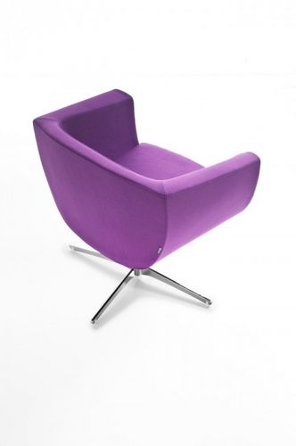 Sedia contemporanea - KOPPA - KASTEL srl - in tessuto / con supporto in metallo / imbottita