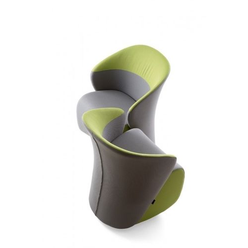 Sedia visitatore contemporanea - KOCCOLA - KASTEL srl - da interno / in tessuto / in pelle