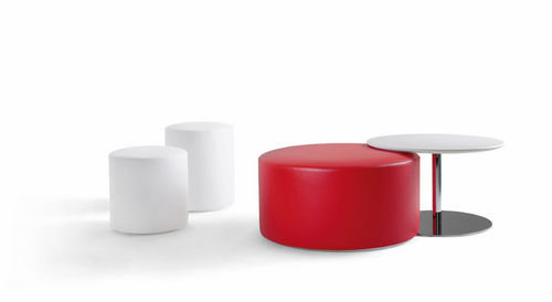 Pouf contemporaneo - KROFF - KASTEL srl - in ecopelle / per edifici pubblici