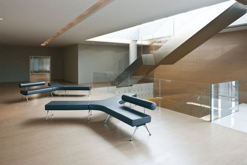 Divanetto imbottito modulare - KUROS 90 - KASTEL srl - contemporaneo / in pelle / contract