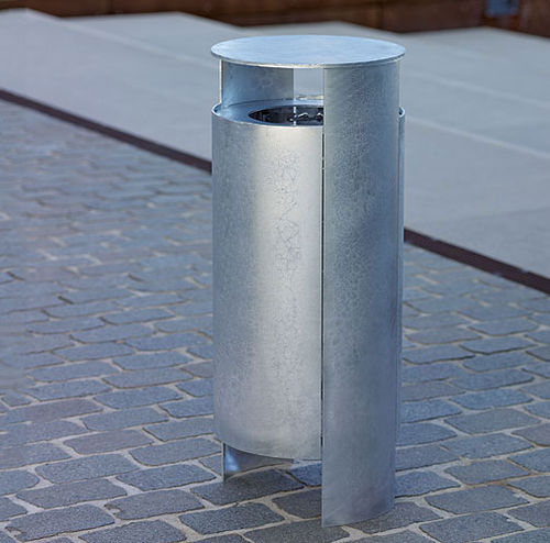 Portarifiuti pubblico - Versio orbis - Gem. Westeifel Werke GmbH - da terra / in acciaio galvanizzato / in acciaio con rivestimento a polvere
