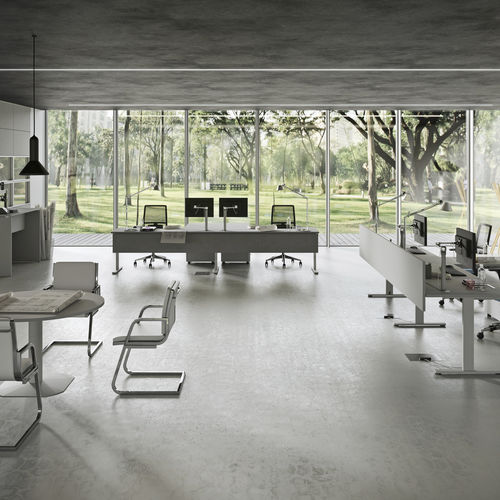 Scrivania per open space - KAMOS PURE  - NEWFORM Ufficio - contemporanea / in legno / in metallo