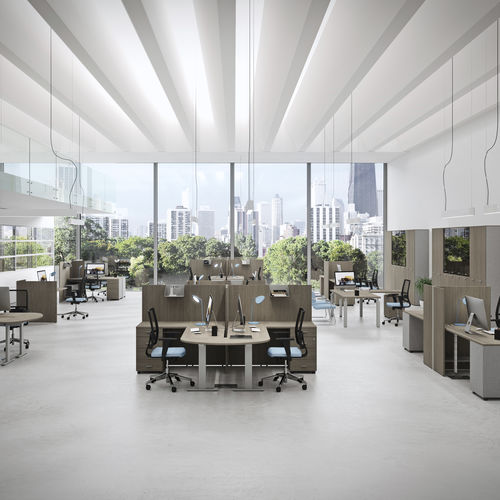 Scrivania per open space - KAMOS PLUS - NEWFORM Ufficio - contemporanea / in legno / in metallo
